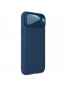 Nillkin CamShield Leather S Fodral iPhone 14 Plus skal med kameraskal blå