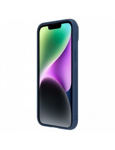 Nillkin CamShield Leather S Fodral iPhone 14 Plus skal med kameraskal blå