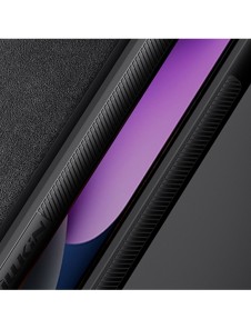 Nillkin CamShield Leather S Fodral iPhone 14 Plus skal med kameraskal blå