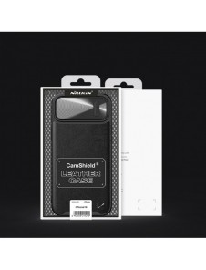 Nillkin CamShield Leather S Fodral iPhone 14 Plus skal med kameraskal grönt