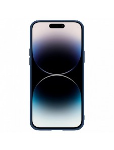 Nillkin CamShield Leather S Fodral iPhone 14 Pro skal med kameraskal blå
