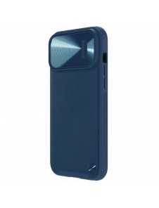 Nillkin CamShield Leather S Fodral iPhone 14 Pro skal med kameraskal blå