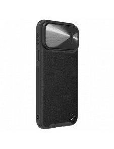 Nillkin CamShield Leather S Fodral iPhone 14 Pro Max skal med kameraskal svart