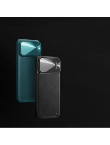 Nillkin CamShield Leather S Fodral iPhone 14 Pro Max skal med kameraskal svart