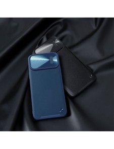 Nillkin CamShield Leather S Fodral iPhone 14 Pro Max skal med kameraskal svart