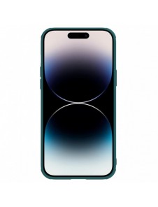 Nillkin CamShield Läder S-fodral iPhone 14 Pro Max skal med kameraskal grönt