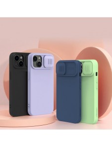 Nillkin CamShield Magnetic Silikonfodral iPhone 14 Plus magnetiskt MagSafe-skal med kameraskal svart