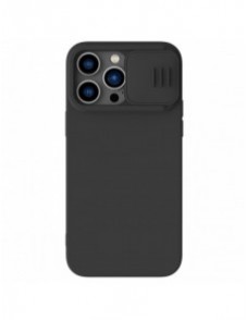 Nillkin CamShield Magnetic Silikonfodral iPhone 14 Pro Max Magnetic MagSafe Skal med kamerafodral Svart