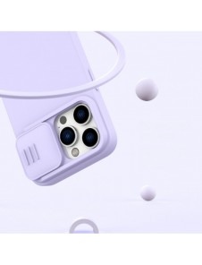 Nillkin CamShield Magnetic Silikonfodral iPhone 14 Pro Max Magnetic MagSafe skal med kameraskydd Grön