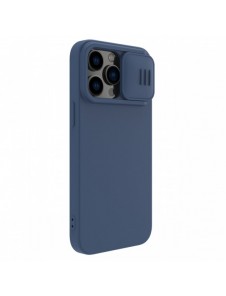 Nillkin CamShield Silky Silicone Case for iPhone 14 Pro Max silicone cover with camera cover blue