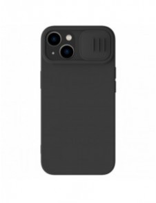 Nillkin CamShield Silky Silicone Case for iPhone 15 Plus with Camera Protector - Black