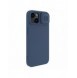 Nillkin CamShield Silky Silicone Case for iPhone 15 Plus with Camera Protector - Dark Blue