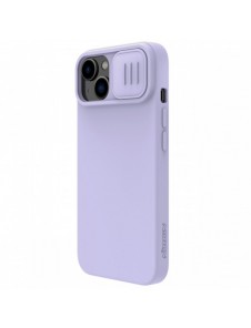 Nillkin CamShield Silky Silicone Case for iPhone 15 Plus with Camera Protector - Purple