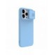 Nillkin CamShield Silky Silicone Case for iPhone 15 Pro Max with Camera Protector - Blue