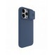 Nillkin CamShield Silky Silicone Case for iPhone 15 Pro Max with Camera Protector - Dark Blue