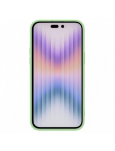 Nillkin CamShield Silky Silicone Case for iPhone 15 Pro Max with Camera Protector - Mint