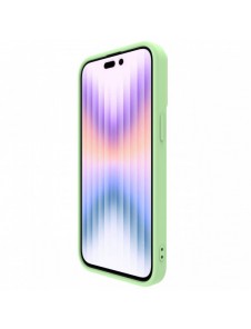 Nillkin CamShield Silky Silicone Case for iPhone 15 Pro Max with Camera Protector - Mint