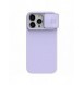 Nillkin CamShield Silky Silicone Case for iPhone 15 Pro Max with Camera Protector - Purple