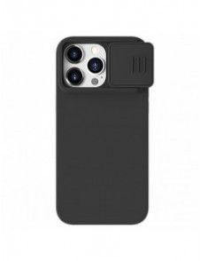 Nillkin CamShield Silky Silicone Case for iPhone 15 Pro with Camera Protector - Black