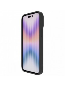 Nillkin CamShield Silky Silicone Case for iPhone 15 Pro with Camera Protector - Black