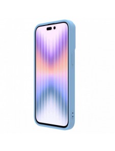 Nillkin CamShield Silky Silicone Case for iPhone 15 Pro with Camera Protector - Blue