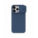 Nillkin CamShield Silky Silicone Case for iPhone 15 Pro with Camera Protector - Dark Blue