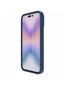Nillkin CamShield Silky Silicone Case for iPhone 15 Pro with Camera Protector - Dark Blue