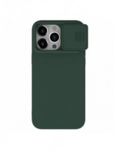Nillkin CamShield Silky Silicone Case for iPhone 15 Pro with Camera Protector - Green