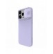 Nillkin CamShield Silky Silicone Case for iPhone 15 Pro with Camera Protector - Light Purple