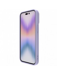 Nillkin CamShield Silky Silicone Case for iPhone 15 Pro with Camera Protector - Light Purple