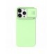 Nillkin CamShield Silky Silicone Case for iPhone 15 Pro with Camera Protector - Mint