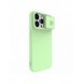 Nillkin CamShield Silky Silicone Case for iPhone 15 Pro with Camera Protector - Mint