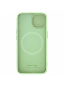 Nillkin CamShield Silky Silicone Case for iPhone 15 with camera cover - mint