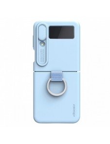 Nillkin CamShield Silikonfodral till Samsung Galaxy Z Flip 4 Silikonskydd med kameraskydd Blå