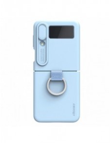 Nillkin CamShield Silikonfodral till Samsung Galaxy Z Flip 4 Silikonskydd med kameraskydd Blå