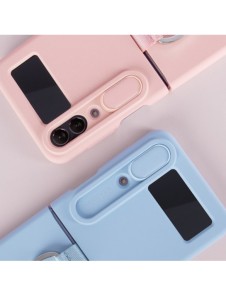 Nillkin CamShield Silikonfodral till Samsung Galaxy Z Flip 4 Silikonskydd med kameraskydd Blå