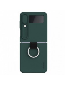 Nillkin CamShield Silikonfodral till Samsung Galaxy Z Flip 4 Silikonskydd med kameraskydd Grön