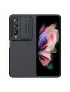 Nillkin CamShield Silikonfodral till Samsung Galaxy Z Fold 4 Silikonskydd med kameraskydd Svart