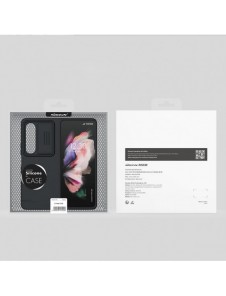 Nillkin CamShield Silikonfodral till Samsung Galaxy Z Fold 4 Silikonskydd med kameraskydd Svart