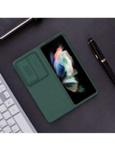 Nillkin CamShield Silikonfodral till Samsung Galaxy Z Fold 4 Silikonskydd med kameraskydd Svart