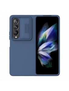 Nillkin CamShield Silikonfodral till Samsung Galaxy Z Fold 4 Silikonskydd med kameraskydd Blå