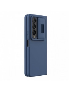 Nillkin CamShield Silikonfodral till Samsung Galaxy Z Fold 4 Silikonskydd med kameraskydd Blå