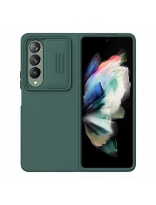Nillkin CamShield Silikonfodral till Samsung Galaxy Z Fold 4 Silikonskydd med kameraskydd Grön