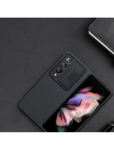 Nillkin CamShield Silikonfodral till Samsung Galaxy Z Fold 4 Silikonskydd med kameraskydd Grön