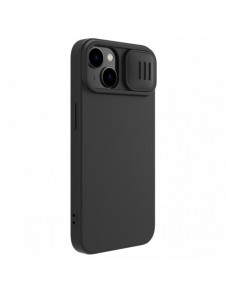 Nillkin CamShield Silky Silikonfodral iPhone 14 skal med kameraskal svart