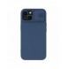 Nillkin CamShield Silky Silikonfodral iPhone 14 skal med kamerafodral blå