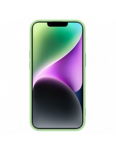 Nillkin CamShield Silky Silikonfodral iPhone 14 skal med kameraskal grön