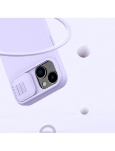 Nillkin CamShield Silky Silikonfodral iPhone 14 skal med kameraskal grön