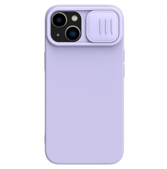 Nillkin CamShield Silikonfodral iPhone 14 Plus fodral med kamerafodral lila