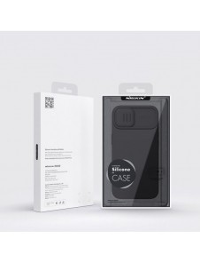 Nillkin CamShield Silikonfodral iPhone 14 Plus skal med kameraskal svart